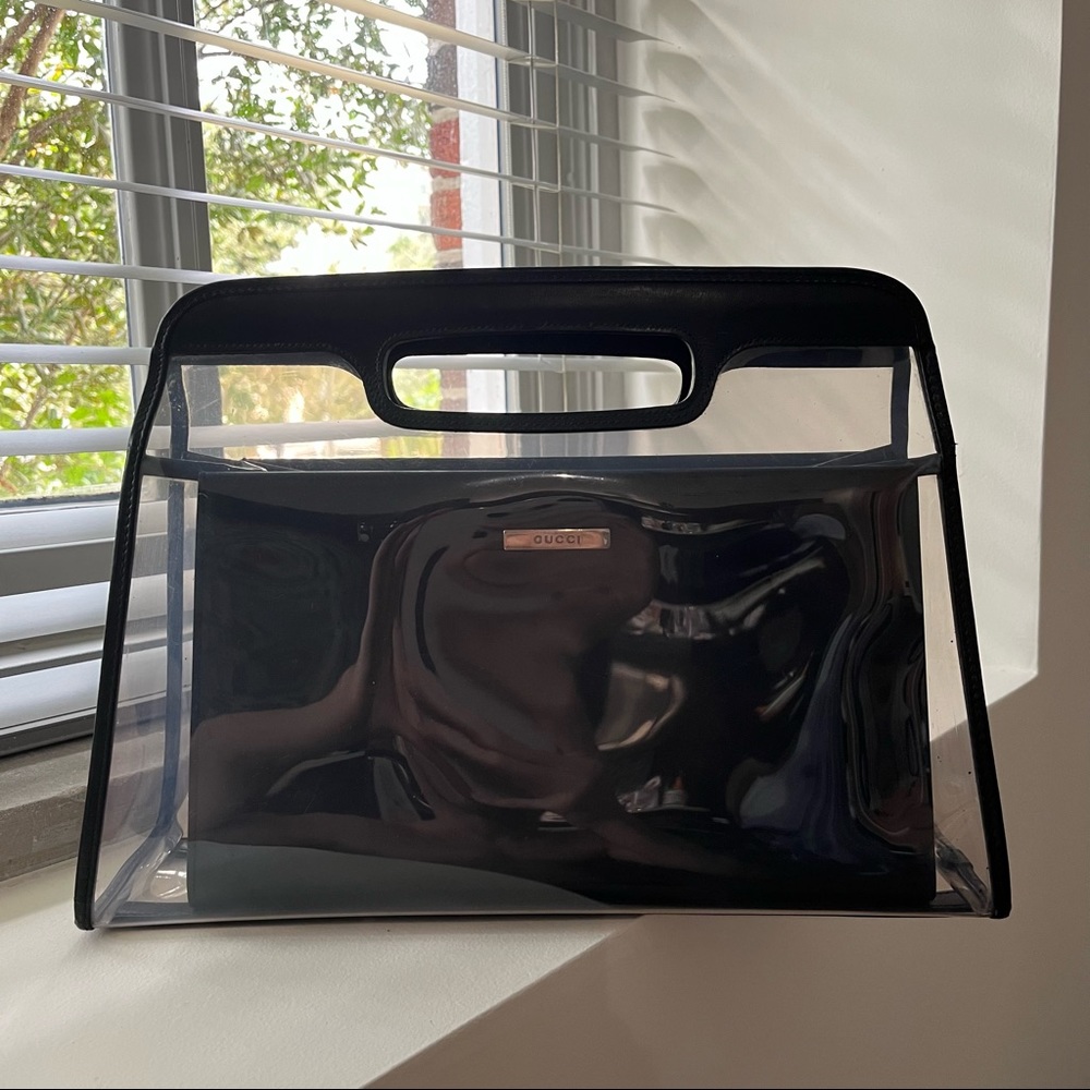 Vintage Gucci Tote Bag Set (Black & Vinyl 2 in 1 Set) Tom Ford Era